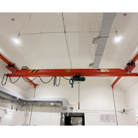 Pont roulant monopoutre avec palan électrique, moteur PLC, capacité 32T, télécommande sans fil, certifié CE, équipement de levage industriel