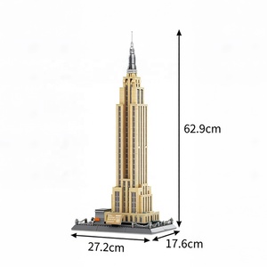 Set de Bloques de Construcción del <span class=keywords><strong>Empire</strong></span> <span class=keywords><strong>State</strong></span> <span class=keywords><strong>Building</strong></span>, Modelo de Monumento de Nueva York, Juguete de Construcción DIY, Fabricante de Bloques de Construcción Personalizados - Product Image 3