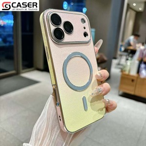 <span class=keywords><strong>Coque</strong></span> de téléphone magnétique <span class=keywords><strong>en</strong></span> PU dégradé pour iPhone 13-17 <span class=keywords><strong>avec</strong></span> anneau diamanté électroplaqué, couleur dégradée, antichoc et protection d'objectif d'appareil photo - Product Image 6
