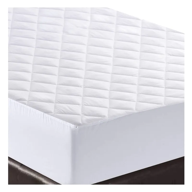 Protector de colchón impermeable acolchado ajustado con cremalleras tamaño queen contra orina