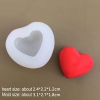 Moules à bougies en forme de cœur 3D, moule en résine pour l'amour - Moules en silicone pour la coulée de résine pour la décoration de la maison et la fabrication de bougies, Saint-Valentin, mariage