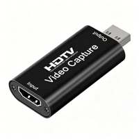 Tarjeta de Captura de Video HDTV Profesional, Adaptador de Audio para Juegos, Dispositivo de Captura USB 2.0, Transmisión en Vivo, Grabación OBS