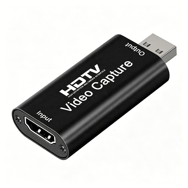 Professional HDTV Video Capture Card Game Audio Adapter USB 2.0 Capture Device Streaming Live Gaming Broadcasting OBS Recording