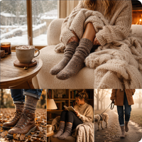Chaussettes en laine mérinos pour femmes, respirantes, à séchage rapide, douces, rembourrées, chaussettes mi-hautes pour l'hiver, chaudes, confortables, pour la randonnée, ensemble cadeau, chaussettes personnalisées