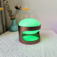 Lampe de table LED moderne en aluminium à 6 couleurs RVB à intensité variable conception à commande tactile à piles pour hôtels en vente