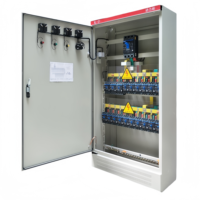 Armoire de distribution industrielle personnalisée à basse tension avec interrupteur principal, coffret de commande ATS, boîtier de commande d'alimentation, panneau électrique