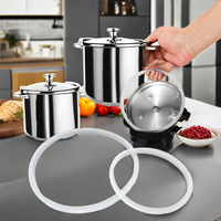 Joint d'étanchéité universel en silicone de qualité alimentaire pour autocuiseur, pièce de rechange pour couvercle de marmite, accessoire pour autocuiseur domestique