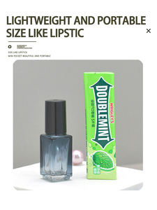 4ml Quadratische Glas-Parfümprobenflaschen in Blau-Verlauf Mini-Dufttestfläschchen mit Glas- oder Stahlroller - Product Image 6