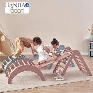 Only B2B Boori Wooden Indoor Kids Toddler Climbing Frame Triangle Sets For Children