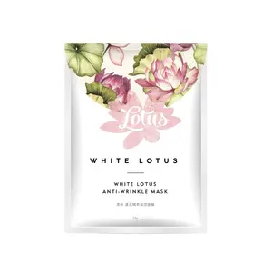 Doğal saf odun hamuru besleyici nemlendirici yüz maskesi beyaz Lotus sıkılaştırıcı beyazlatma yüz maskesi