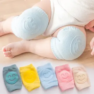 Algodão Bonito Segurança Rastejando Anti Slip Baby Knee Pads Joelho Protetor Criança Fall-proof Elbow Pad