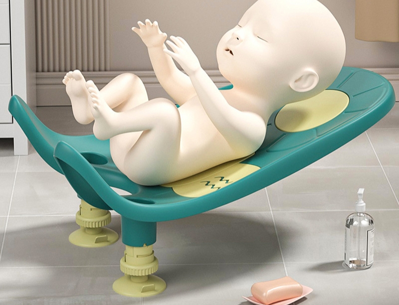 Lavandino Da Bagno Bambini Con Ventosa – Supporto Ergonomico PP, Portatile Per Viaggi E Casa
