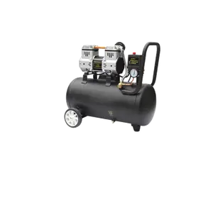 Vente en gros 1hp 0.98kw 2800rpm 8 / 30 / 50 / 65 / 120 litres à faible bruit sans huile double cylindre compresseur d'air