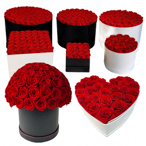 Rosas Eternas Personalizadas con Logotipo, Rosas Preservadas e Inmortales en Caja Redonda, Cuadrada o en Forma de Corazón <span class=keywords><strong>para</strong></span> Regalo del Día de San Valentín - Product Image 3