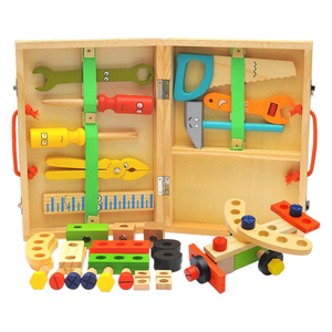 Boîte à <span class=keywords><strong>outils</strong></span> <span class=keywords><strong>en</strong></span> <span class=keywords><strong>bois</strong></span> pour enfants garçons et filles éducation précoce jouets éducatifs Simulation <span class=keywords><strong>en</strong></span> <span class=keywords><strong>bois</strong></span> bricolage jouets d'entretien - Product Image 5