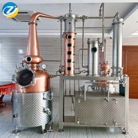 Systèmes de distillation ZJ : Alambics traditionnels et à colonne en cuivre haute performance, Alambic à colonne moderne pour distillerie, Alambic tout-en-un