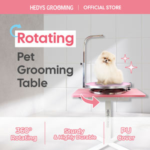 โต๊ะกรูมมิ่งสุนัขแบบหมุนได้ HEDYS GROOMING รุ่นพรีเมียม งานฝีมือระดับสูง ผลิตจากสแตนเลสและโพลียูรีเทน กันน้ำ - Product Image 3