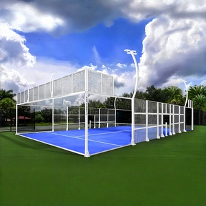Cancha de Pádel Profesional de Origen de Fábrica a Buen Precio, Estructura Galvanizada en Caliente para Competición Internacional Profesional - Product Image 1