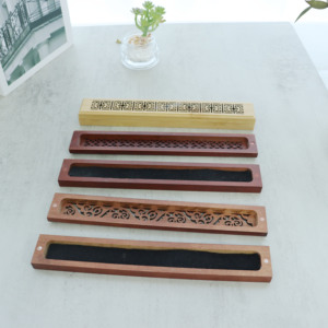 Logo personalizzato eco-friendly casa <span class=keywords><strong>Oud</strong></span> Bakhoor bruciatore di incenso legno di bambù arabico bastoni di incenso scatola diffusore aromaterapia - Product Image 4