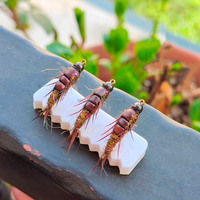 10 #   Nymphes de mouche à crochet, Tête de jig perlée, Leurre factice, Leurre artificiel, Hameçon à poils, Nymphing, Truite, Gravette, Leurres et appâts de pêche à la truite