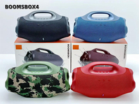 Enceinte Bluetooth sans fil LED Super Boombox 4, portable, avec éclairage RGB, étanche, avec poignée, pour la maison, cadeau