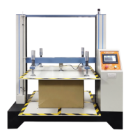 Equipo de Prueba de Compresión de Cartón con Microcomputadora, Celda de Carga de 2000KG, Precisión del 0.5%, Instrumento de Prueba de Resistencia a la Compresión de Paquetes