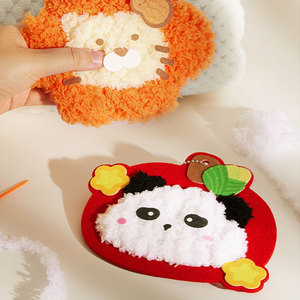Kit de Juguetes Creativos para Manualidades, Muñeco de Peluche con Bordado de Animales de Dibujos Animados, con Divertidos Pegatinas de Panda para Proyectos de Arte y Manualidades - Product Image 5