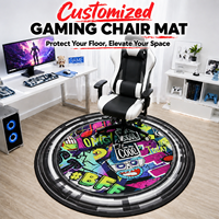 Tapis de sol pour chaise de gaming anti-bruit, tapis de chaise de gaming silencieux pour une ambiance de jeu calme dans la chambre