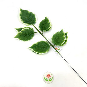 Chất Lượng Cao Handmade Mô Phỏng Màu Xanh Lá Cây Ivy Bó 5 Lá Xoài Banyan Lá Lyra Trang Trí Nhân Tạo Giáng Sinh Của Mẹ Ngày - Product Image 5