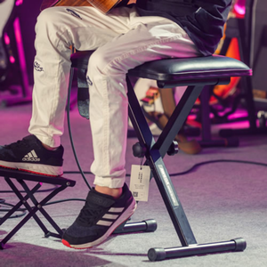 Ghế Đàn Piano kiểu X ghế đơn người Đàn Piano cho đàn piano điện tử trống trống phân có thể điều chỉnh gấp phân màu đen - Product Image 6