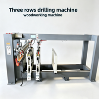 Machine de perçage et d'alésage multi-broches, machine d'alésage en ligne multi-broches, alésage pour meubles, trois lignes automatiques