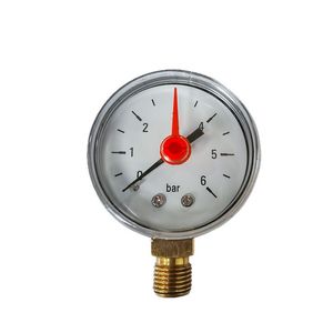 Yu'an Instrument Y50 Pressure Gauge 40mm 6Bar Red <b>Needle</b> Radial Connection - Product Image 2