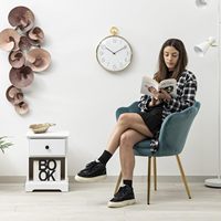 Fauteuils de salon modernes et luxueux en mousse haute densité, doux et mignons, en forme de coquille, pour salle à manger et salon