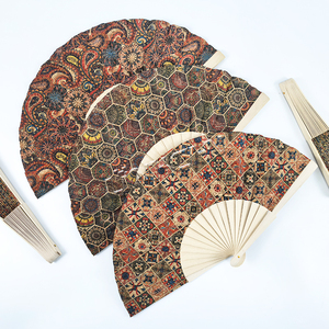 Yeni varış özel <span class=keywords><strong>vintage</strong></span> bark ahşap katlanır el fanlar - Product Image 1