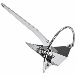 Ancre marine <span class=keywords><strong>de</strong></span> type pelle en acier inoxydable 316 poli miroir, qualité marine, pour l'amarrage <span class=keywords><strong>de</strong></span> yachts et <span class=keywords><strong>de</strong></span> voiliers - Product Image 1