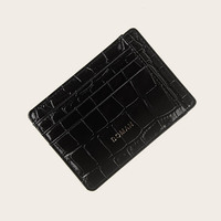 Dompet Kartu Kulit Asli Motif Buaya Mewah Pria Logo Kustom Anti RFID Hadiah Perusahaan Premium Boman Baru