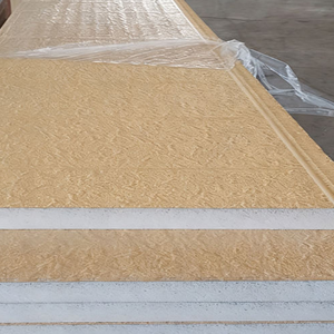 Panel Sándwich Metálico Resistente a Impactos, Tallado, <span class=keywords><strong>de</strong></span> Alta Resistencia, para Paredes Exteriores, para el Mercado <span class=keywords><strong>de</strong></span> Materiales <span class=keywords><strong>de</strong></span> Construcción y Centros Comerciales <span class=keywords><strong>de</strong></span> Muebles - Product Image 1