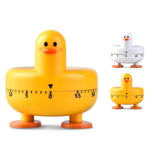 2025 cucina di casa nuovi arrivi <span class=keywords><strong>Timer</strong></span> conto alla rovescia meccanico anatra orologio da tavolo con 60 minuti vento materiale plastico - Product Image 1