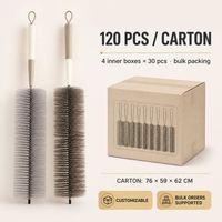 Lot de 120 balais à poussière longs de 57 cm en PP, PET, ABS pour le nettoyage des coins hauts