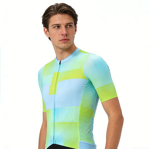 Maillot de cyclisme professionnel personnalisé avec logo imprimé, respirant et anti-humidité, coupe course estivale pour événements, sports de plein air et cyclisme sur route - Product Image 6