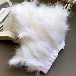 Cinta de <span class=keywords><strong>Plumas</strong></span> de Marabú Natural de Turquía de 10 Metros, Flecos de <span class=keywords><strong>Plumas</strong></span> para Decoración de Vestidos de Novia, Accesorios de Costura, <span class=keywords><strong>Plumas</strong></span> al por Mayor - Product Image 4