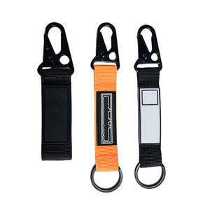 Correa bordada <span class=keywords><strong>de</strong></span> poliéster personalizada mosquetón pulsera <span class=keywords><strong>tela</strong></span> gancho corto motocicleta llavero - Product Image 2