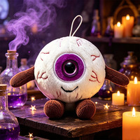 Porte-clés en peluche œil simulé pour Halloween, porte-clés 3D personnalisés pour Halloween, jouets porte-clés en peluche pour Halloween