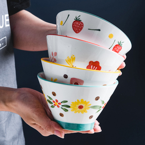 Cuenco de Ramen de cerámica ecológico de estilo <span class=keywords><strong>japon</strong></span>és Cuenco de arroz de fideos antiescaldado lindo <span class=keywords><strong>para</strong></span> viajes - Product Image 3