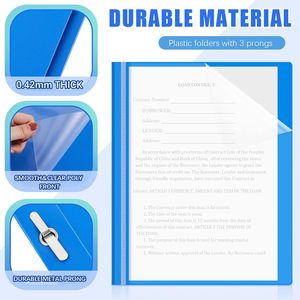 แฟ้มใส่เอกสารแบบใส 3 ห่วง สำหรับใส่รายงาน ประวัติย่อ เอกสารสำคัญ สำหรับโรงเรียนและสำนักงาน - Product Image 3