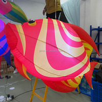 Ballon de poisson gonflable éclairé coloré pour fête de Festival de musique, décoration de scène
