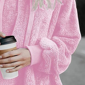 Sudaderas Personalizadas con Estilo Único, Ropa Deportiva para Mujer, Sudadera con Cierre de Cremallera, Ropa Retro Holgada y Afelpada para Invierno, Fabricante - Product Image 2