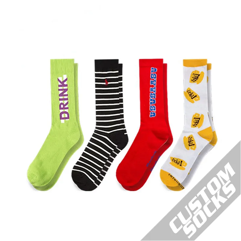 Conception libre WUYANG conception personnalisée poignée coton respirant cheville équipage sport chaussettes antidérapantes