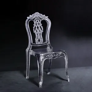 Şeffaf olay reçine akrilik chavari sandalyeler şeffaf akrilik bacaklar belle sandalyeler