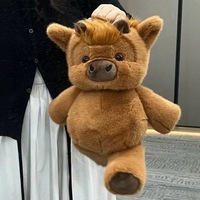 Cadeau promotionnel : Jouet en peluche cochon parfumé et veau des Highlands écossais, animal en peluche apaisant pour le sommeil, coussin à câliner